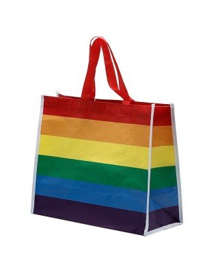 Somewhere Rainbow Flag RPET Reusable Shopping Bag