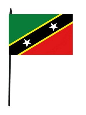 Saint Kitts and Nevis Hand Flag - 12" x 18"