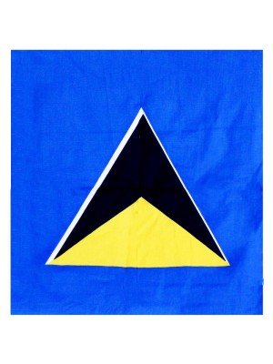 St Lucia Flag  Bandana 