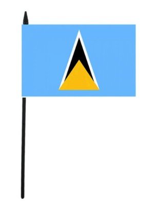 St. Lucia Flag - 6" x 4"