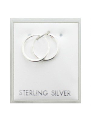 Sterling Silver Hoops - (12mm)