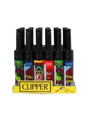 Wholesale Clipper 'Tattoo Style' Design Mini Tube Utility Lighter 