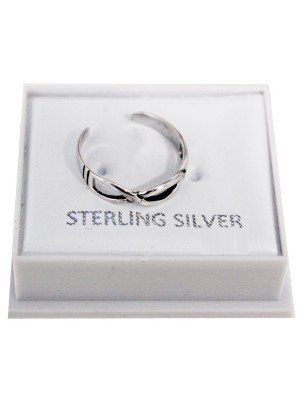 Sterling Silver Infinity Adjustable Toe Rings 