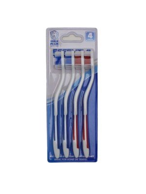 Wholesale Smile Plus Essential Toothbrushes - Assorted (Pack of 4)