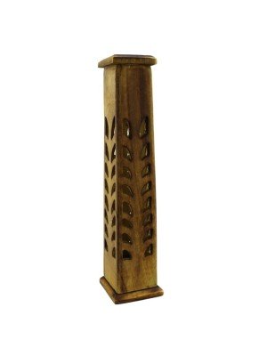 Sheesham Wood Ashcatcher Incense Sticks Tower Burner 