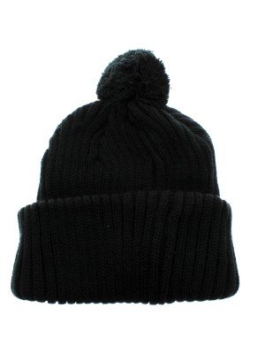 Unisex Pom Pom Hat - Black
