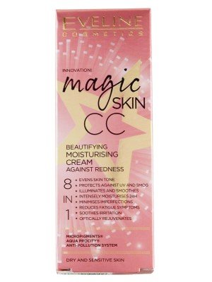 Eveline Magic Skin CC Beautifying Moisturising Cream Against Redness- 50ml