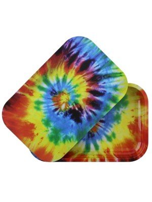 Tie Dye Metal R-Tray With Magnetic Lid - (28.8 x 18.8 cm)