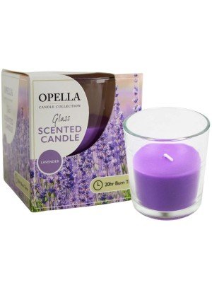 Opella Glass Scented Candle - Lavender