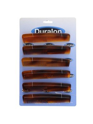 Wholesale Duralon Brown Pocket Comb (Pack of 12) -15 cm