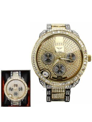Wholesale Men's NY London Two Tone Watch - Gold / Black