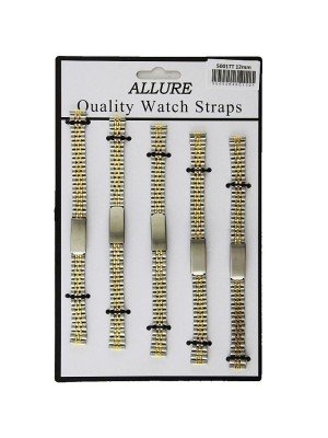 wholesale Metal Bracelets Watch Straps - Two Tone - 12mm