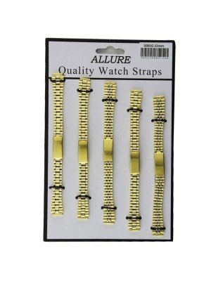 wholesale Allure Metal Bracelets Watch Straps - Gold - 14mm Wholesale 