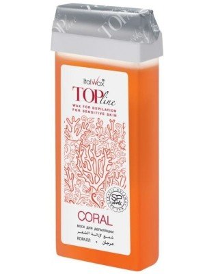 Italwax Top Line Wax For Depilation For Sensitive Skin- Coral (100ml)