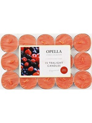 Opella Tealight Candles-Fresh Berries (Pack of 15)