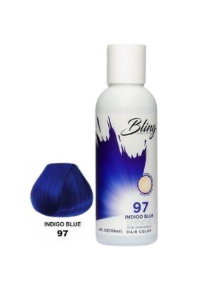 Bling Shining Semi-Permanent Hair Dye- Indigo Blue (97) 