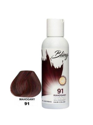 Bling Shining Semi-Permanent Hair Dye- Mahogany (91) 