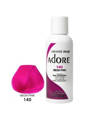 Wholesale Adore Semi-Permanent Hair Dye- Neon Pink (140)