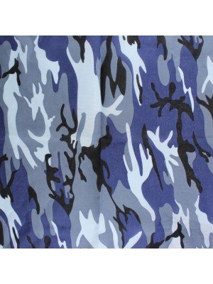 Camouflage Print Bandana (Blue/Black)