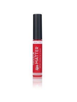 Beauty UK Lips Matter Velvet Matte Lip Cream- Radical Red (2)
