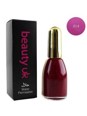 Wholesale Beauty Uk Water Permeable Halal Nail Polish-014(Red Violet)
