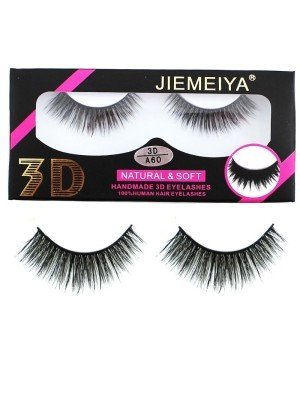Wholesale Jiemeiya Natural & Soft 3D Handmade Eyelashes - A60