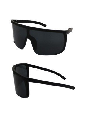 Adults 55mm Visor Sunglasses - Black 