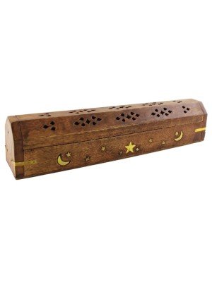 Wooden Incense Holder Storage Box 