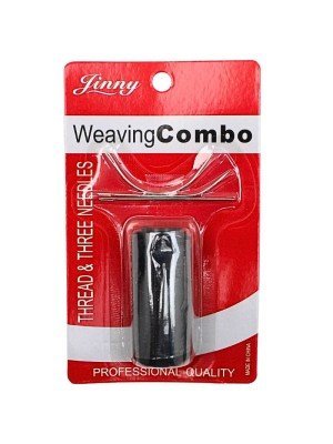 Weaving Comb, Thread & Needles Set - Black