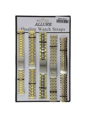 Metal Bracelets Watch Straps - Two Tone - 20mm