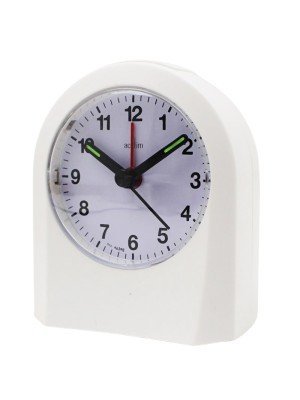 Wholesale Acctim Palma Alarm Clock - White
