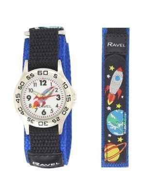 Wholesale Children Ravel Velcro Watch- Space 