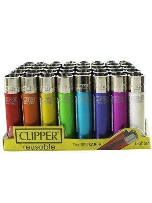 Wholesale Clipper "Crystal Rainbow'' Lighters - Assorted 