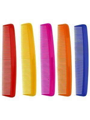 Duralon Fine and Wide Tooth Comb - Assorted Colours