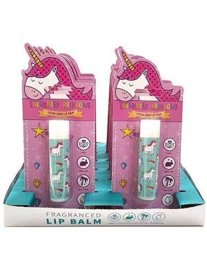 Wholesale Enchanted Rainbow Unicorn Stick Lip Balm - Cotton Candy