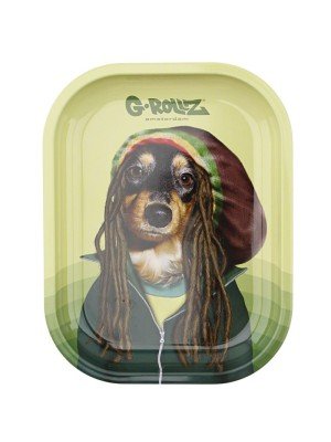 Wholesale G-Rollz Mini Metal R-Tray - Reggae Dog  (18 x 14 cm)