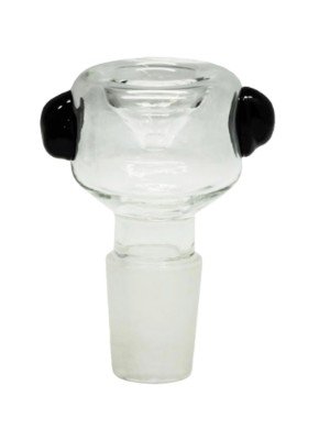 Wholesale Glass " Black Ears" Cone 19mm Bowl Pipe - Male (5 cm) 