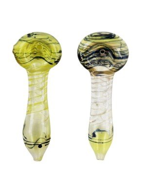 Wholesale Glass Spoon Hand Pipe - Assorted (3.5 Inch)