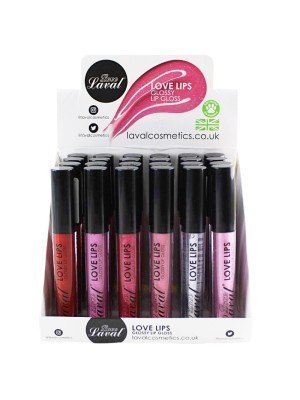 Wholesale Laval Love Lips Glossy Lip Gloss - Assorted 