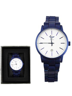 Wholesale Men's NY London Metal Watch blue & white 