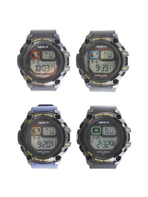 Wholesale Polit Multi- Functional Sports Watches- Assorted Colours & Designs