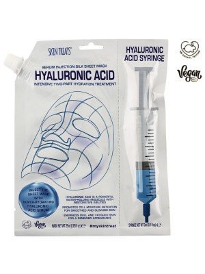 Wholesale Skin Treats Hyaluronic Acid Serum Injection Silk Sheet Mask 
