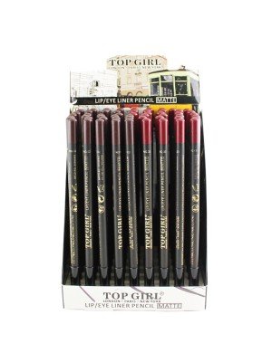 Wholesale Top Girl Lip/Eye Liner Pencil (Matte) - Assorted 