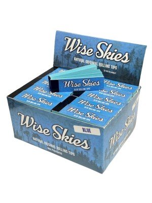 Wholesale Wise Skies Natural Organic Tips - Non Perforated (Blue)