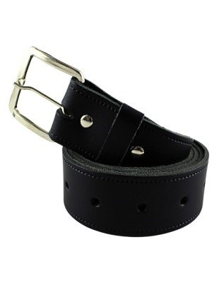 Wholesale Men's Leather Belts 1.5" Wide Black 
