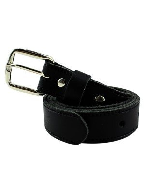 Wholesale Men's Leather Belts 1" Wide Black 