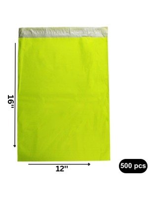 Wholesale Neon Green Polythene 60mu Peel & Seal Mailing Bags