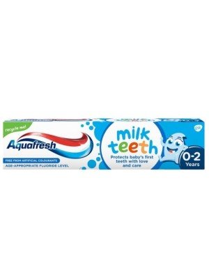 Wholesale Aquafresh Milk Teeth Baby Toothpaste (0-2years) 50ml 