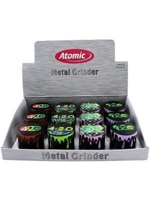 Wholesale Atomic 4-Part Metal Handmuller '4:20' Design - Assorted Designs