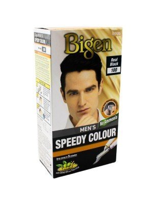 Wholesale Bigen Men's Speedy Hair Colour - Real Black (100) 